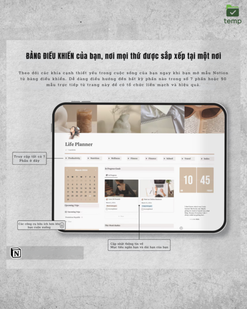 Life Planner - Làm Chủ Cuộc Sống Notion - Ảnh 5