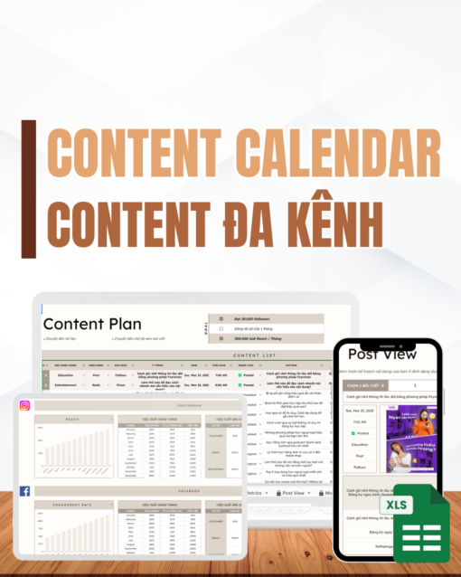 CONTENT CALENDAR ĐA KÊNH 2025