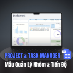 Alternative view of 🔥 Project & Task Manager - Mẫu Quản Lý Nhóm & Tiến Độ SIÊU HAY
