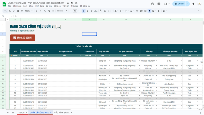 THEO DÕI Ý KIẾN CHỈ ĐẠO, CÔNG VIỆC, VĂN BẢN QUẢN LÝ VĂN BẢN / CHỈ ĐẠO - Ảnh 12