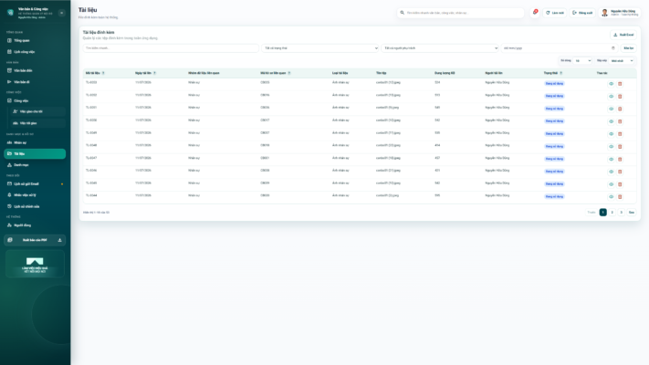 WEB APP – Quản lý văn bản đến / Đi, Công việc, Nhân sự 4.0 (Chuyên nghiệp, dễ dùng có hướng dẫn sử dụng chi tiết) - Ảnh 8