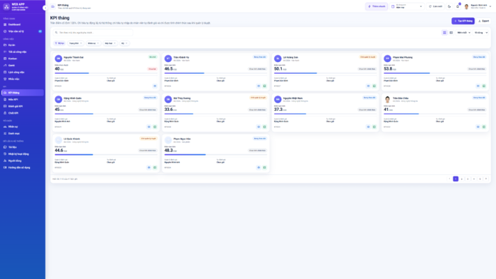 WEB APP – Quản lý Công việc & KPI Đội nhóm (Tính KPI, duyệt tiến độ, công việc, có email nhắc việc tự động) - Ảnh 3