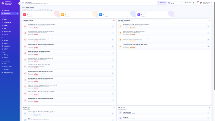 WEB APP – Quản lý Công việc & KPI Đội nhóm (Tính KPI, duyệt tiến độ, công việc, có email nhắc việc tự động) - Ảnh 13