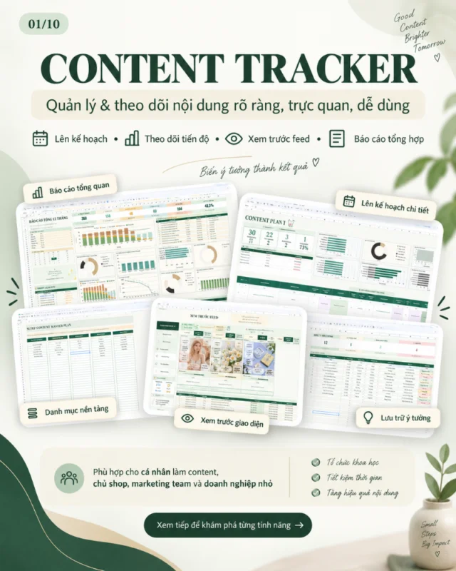 CONTENT TRACKER – QUẢN LÝ & THEO DÕI NỘI DUNG 12 THÁNG - Ảnh 2