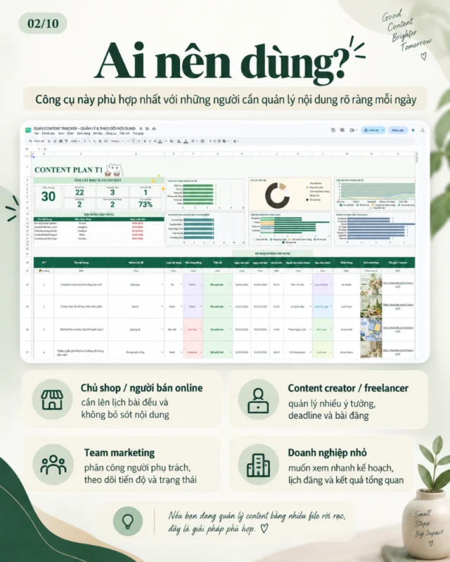 CONTENT TRACKER – QUẢN LÝ & THEO DÕI NỘI DUNG 12 THÁNG - Ảnh 3
