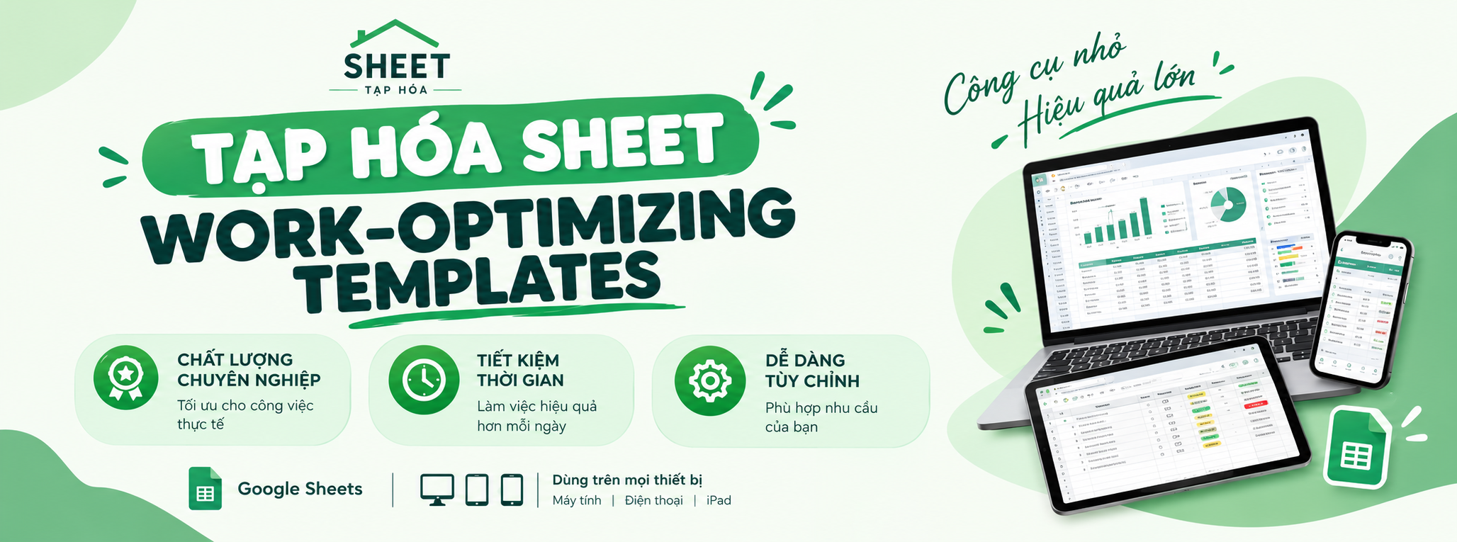 Mẫu Sheet Tối Ưu Công Việc